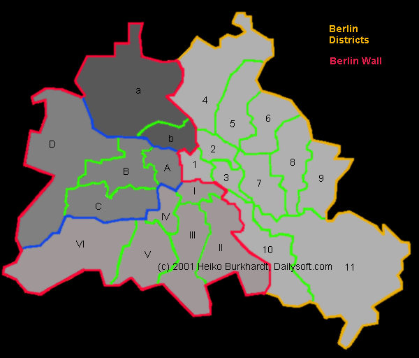 Berlin districts and sectors